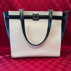 Kate Spade Black and Cream Tote Bag